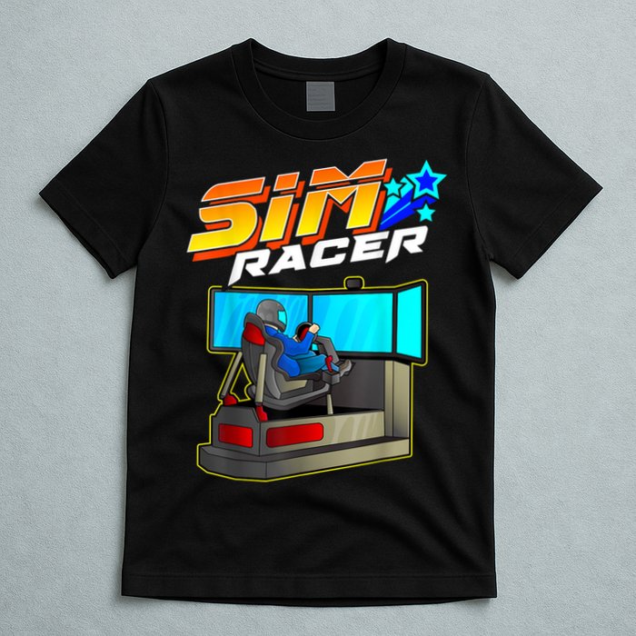 Sim Racer Car Racing And Driving Simulator Motion Rig T-Shirt