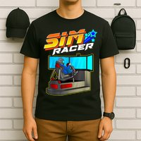 Sim Racer Car Racing And Driving Simulator Motion Rig T-Shirt