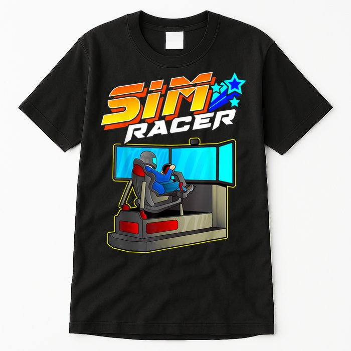 Sim Racer Car Racing And Driving Simulator Motion Rig Tall T-Shirt