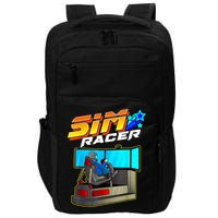 Sim Racer Car Racing And Driving Simulator Motion Rig Impact Tech Backpack