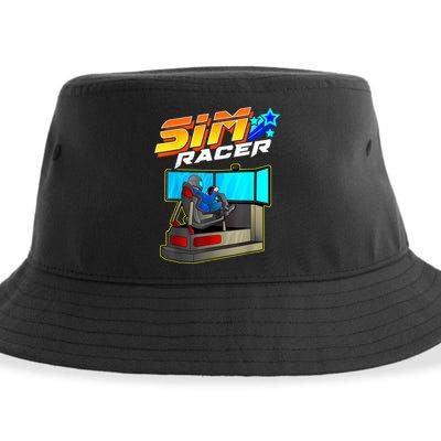 Sim Racer Car Racing And Driving Simulator Motion Rig Sustainable Bucket Hat