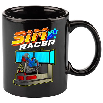 Sim Racer Car Racing And Driving Simulator Motion Rig 11oz C Handle Ceramic Mug
