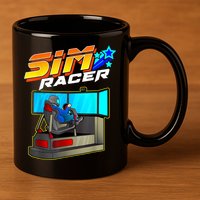 Sim Racer Car Racing And Driving Simulator Motion Rig 11oz C Handle Ceramic Mug