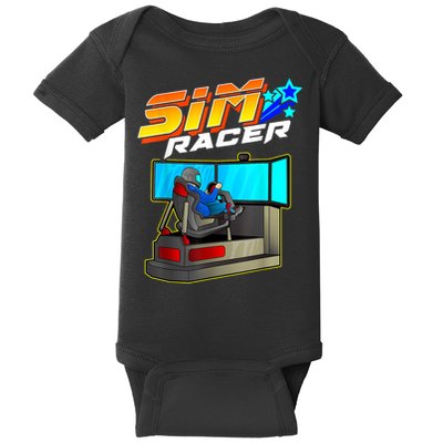 Sim Racer Car Racing And Driving Simulator Motion Rig Baby Bodysuit