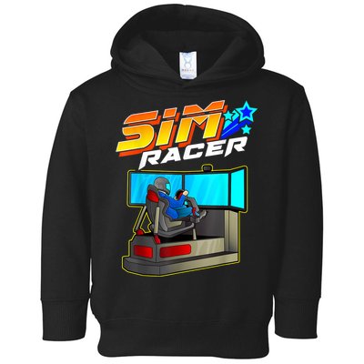 Sim Racer Car Racing And Driving Simulator Motion Rig Toddler Hoodie