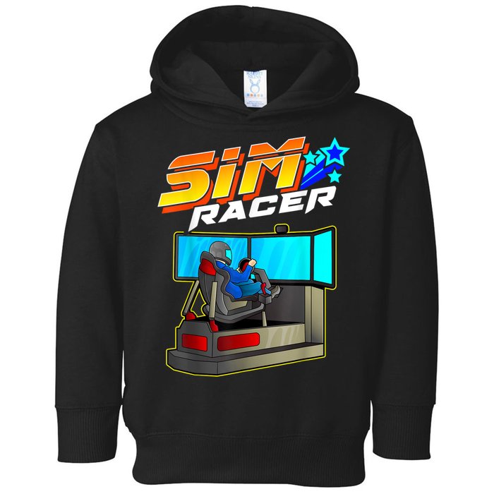 Sim Racer Car Racing And Driving Simulator Motion Rig Toddler Hoodie