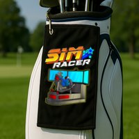 Sim Racer Car Racing And Driving Simulator Motion Rig Golf Towel