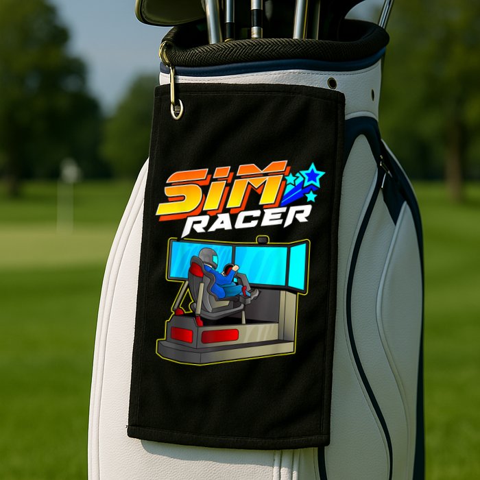 Sim Racer Car Racing And Driving Simulator Motion Rig Golf Towel