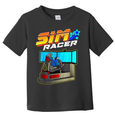 Sim Racer Car Racing And Driving Simulator Motion Rig Toddler T-Shirt