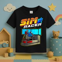 Sim Racer Car Racing And Driving Simulator Motion Rig Toddler T-Shirt