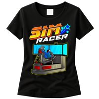 Sim Racer Car Racing And Driving Simulator Motion Rig Womens T-Shirt