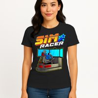 Sim Racer Car Racing And Driving Simulator Motion Rig Womens T-Shirt