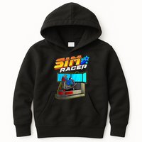 Sim Racer Car Racing And Driving Simulator Motion Rig Kids Hoodie