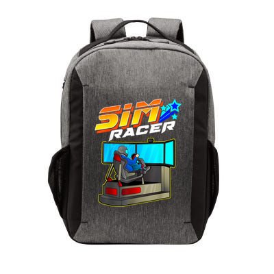 Sim Racer Car Racing And Driving Simulator Motion Rig Vector Backpack