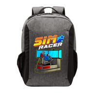 Sim Racer Car Racing And Driving Simulator Motion Rig Vector Backpack