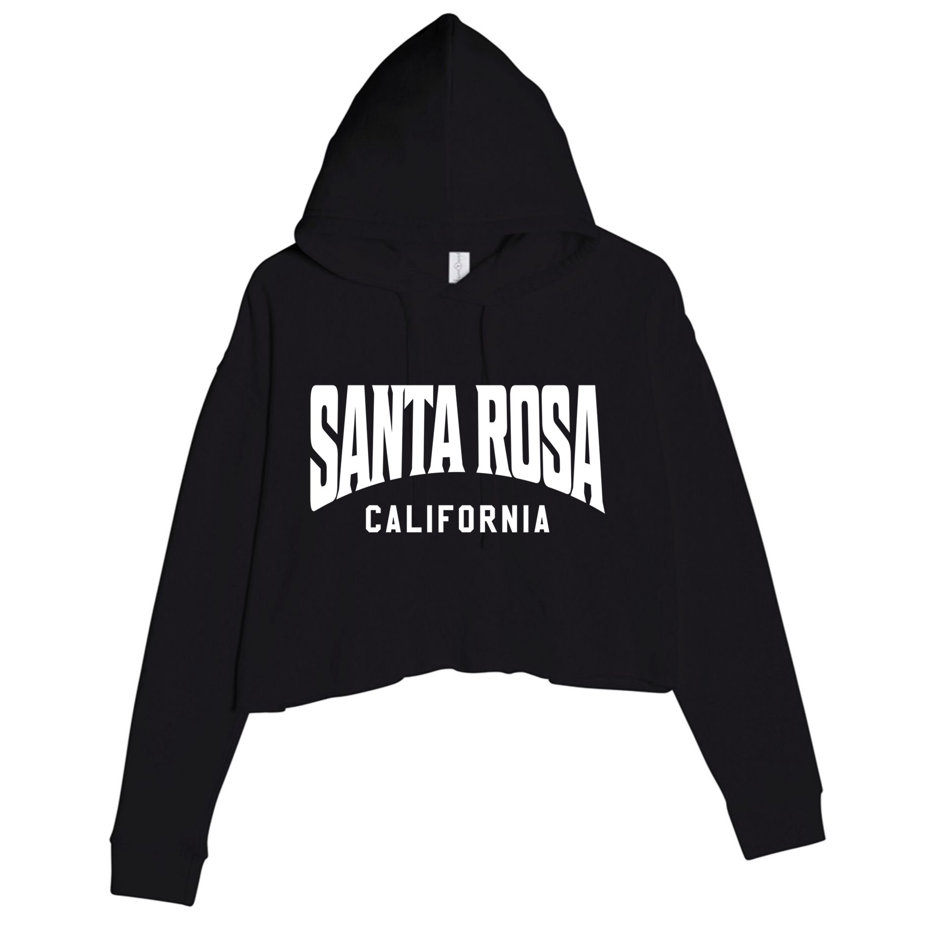 Santa Rosa California Gift Crop Fleece Hoodie