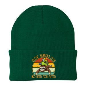 Slow Runners Club No Need For Speed - Sloth & Turtle Snail Knit Cap Winter Beanie