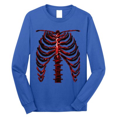 Skeleton Rib Cage Cool Halloween (Ver. 1R) Long Sleeve Shirt