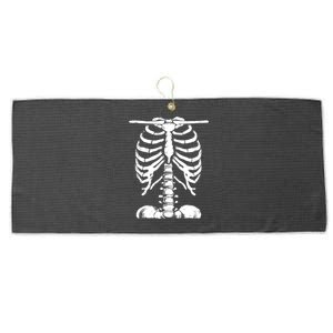 Skeleton Rib Cage Gifts Men Women Halloween Costume Large Microfiber Waffle Golf Towel