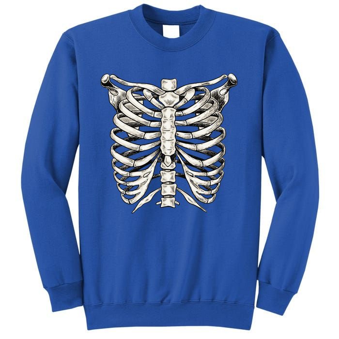 Skeleton Rib Cage Halloween Skeleton Costume Sweatshirt