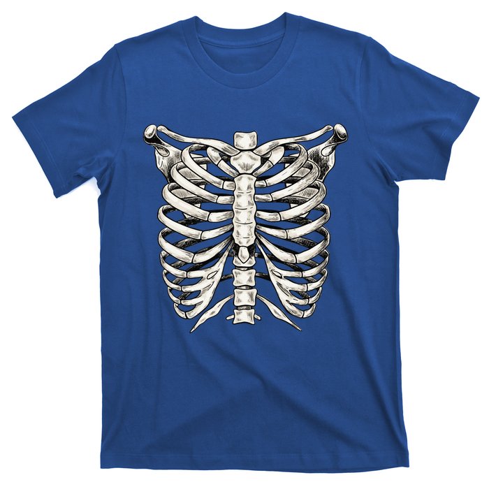 Skeleton Rib Cage Halloween Skeleton Costume T-Shirt