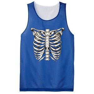 Skeleton Rib Cage Halloween Skeleton Costume Mesh Reversible Basketball Jersey Tank