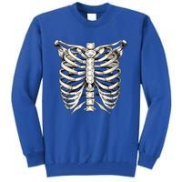 Skeleton Rib Cage Halloween Skeleton Costume Tall Sweatshirt