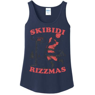 Skibid.I Rizzmas Christmas Rizz Santa Claus Basketball Ladies Essential Tank