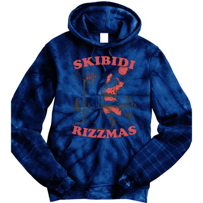 Skibid.I Rizzmas Christmas Rizz Santa Claus Basketball Tie Dye Hoodie