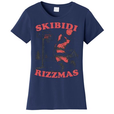 Skibid.I Rizzmas Christmas Rizz Santa Claus Basketball Women's T-Shirt