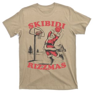 Skibid.I Rizzmas Christmas Rizz Santa Claus Basketball T-Shirt