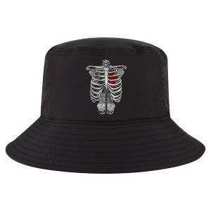 Skeleton Rib Cage Full Of Beer Funny Halloween Costume Cool Comfort Performance Bucket Hat