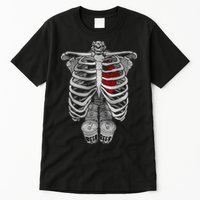 Skeleton Rib Cage Full Of Beer Funny Halloween Costume Tall T-Shirt