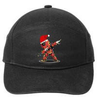 Santa Robotic Christmas Lights Robot Dabbing Christmas Tree 7-Panel Snapback Hat