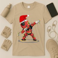 Santa Robotic Christmas Lights Robot Dabbing Christmas Tree T-Shirt