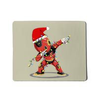 Santa Robotic Christmas Lights Robot Dabbing Christmas Tree Mousepad