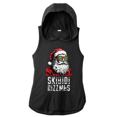 Skibid.I Rizzmas Christmas Rizz Santa Claus Charisma Cool Ladies PosiCharge Tri-Blend Wicking Draft Hoodie Tank