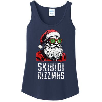 Skibid.I Rizzmas Christmas Rizz Santa Claus Charisma Cool Ladies Essential Tank