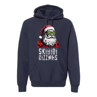 Skibid.I Rizzmas Christmas Rizz Santa Claus Charisma Cool Premium Hoodie