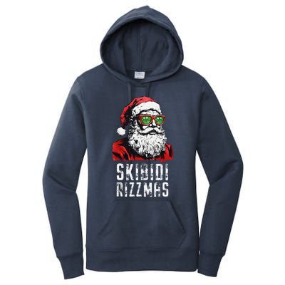 Skibid.I Rizzmas Christmas Rizz Santa Claus Charisma Cool Women's Pullover Hoodie