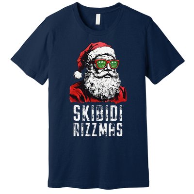 Skibid.I Rizzmas Christmas Rizz Santa Claus Charisma Cool Premium T-Shirt