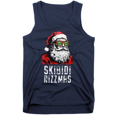 Skibid.I Rizzmas Christmas Rizz Santa Claus Charisma Cool Tank Top