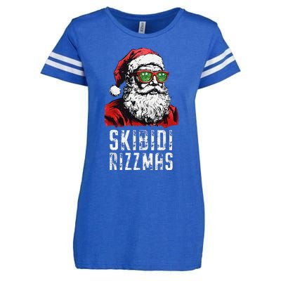 Skibid.I Rizzmas Christmas Rizz Santa Claus Charisma Cool Enza Ladies Jersey Football T-Shirt