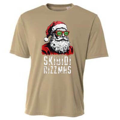 Skibid.I Rizzmas Christmas Rizz Santa Claus Charisma Cool Cooling Performance Crew T-Shirt