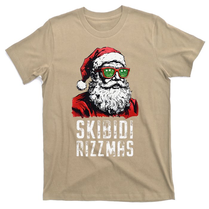 Skibid.I Rizzmas Christmas Rizz Santa Claus Charisma Cool T-Shirt