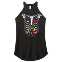 Skeleton Rib Cage Xray Candy Halloween Women's Perfect Tri Rocker Tank