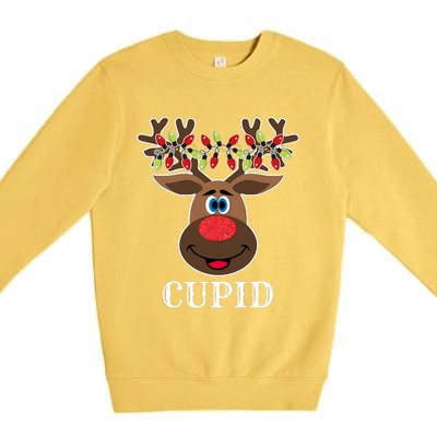 Santa Reindeer Cupid Xmas Group Costume Premium Crewneck Sweatshirt