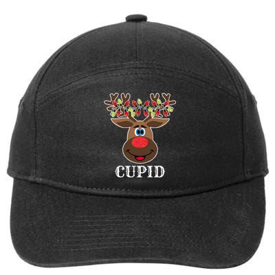 Santa Reindeer Cupid Xmas Group Costume 7-Panel Snapback Hat