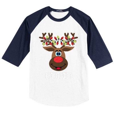 Santa Reindeer Cupid Xmas Group Costume Baseball Sleeve Shirt