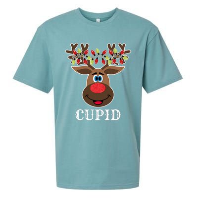 Santa Reindeer Cupid Xmas Group Costume Sueded Cloud Jersey T-Shirt